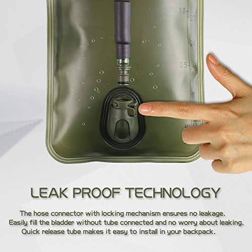 Military green 2L insulated water bladder — photo 3