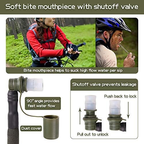 Military green 2L insulated water bladder — photo 5