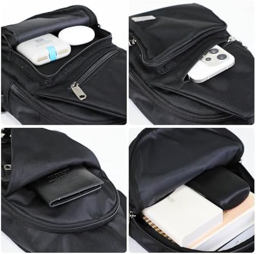 Black Sling Bag with Type-C Charging Port — photo 5