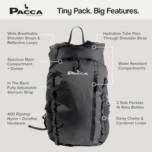 Blue foldable travel pocket backpack — photo 3