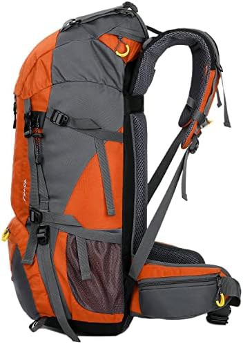 Orange 50l camping hiking backpack — photo 3