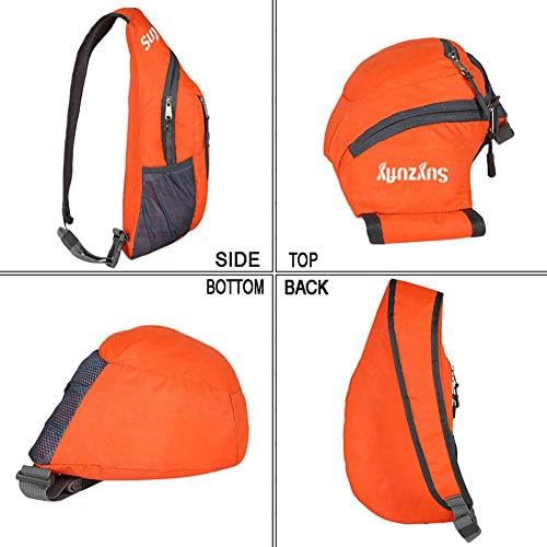 Black foldable sling chest backpack for cycling — photo 5
