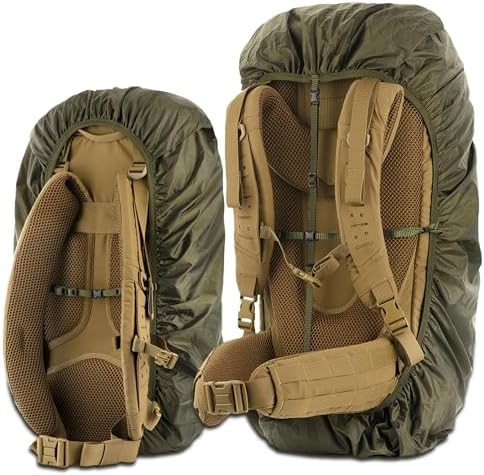 Olive large waterproof backpack rain cover