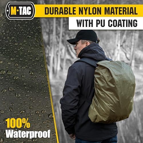 Olive large waterproof backpack rain cover — photo 5