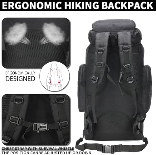 70L camping military rucksack pack — photo 5