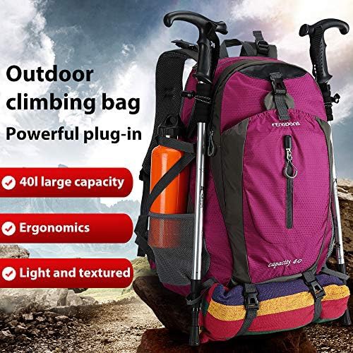 Pink outdoor hiking camping daypack 40L — photo 5