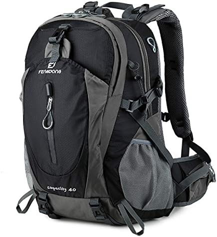Black outdoor camping hiking backpack 40L