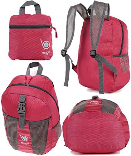 Red ultralight hiking daypack 25L — photo 3