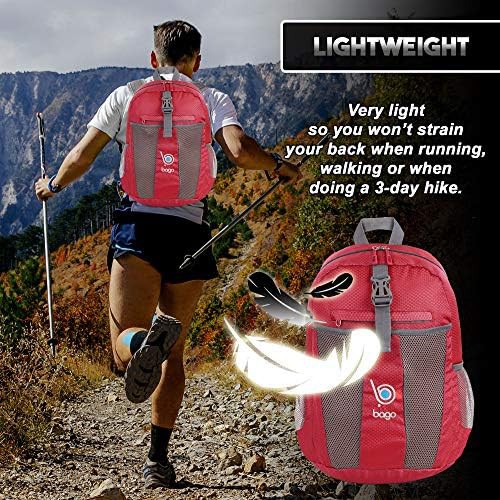 Red ultralight hiking daypack 25L — photo 5