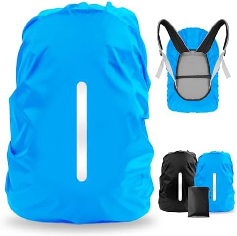 Two pack black 30L-40L waterproof rain cover