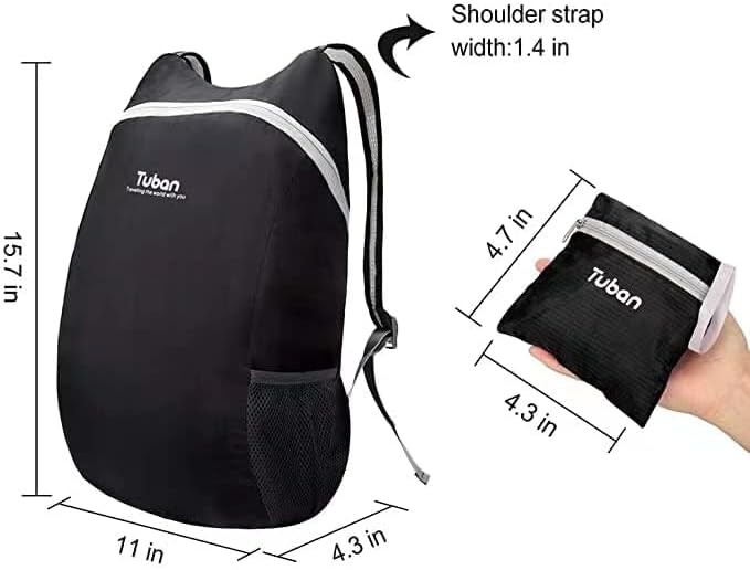 Water Resistant Foldable Daypack in Grey — photo 3