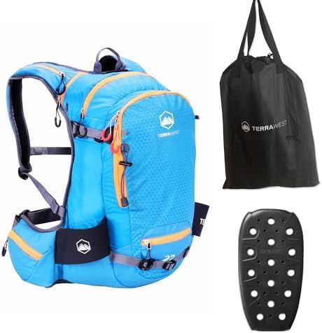 TerraWest Core ski backpack 22L ocean blue