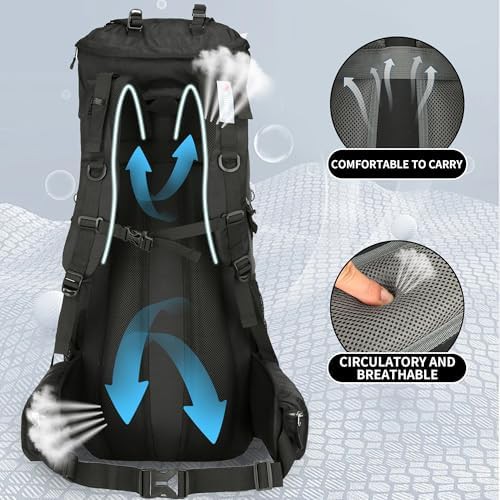 75l waterproof frameless hiking pack black — photo 5