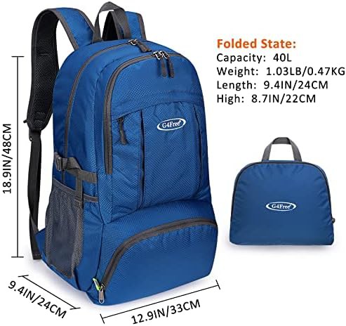 Foldable waterproof travel daypack 40.0 in — photo 4