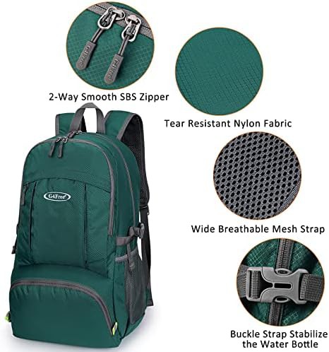 Waterproof 40l hiking daypack blue — photo 5