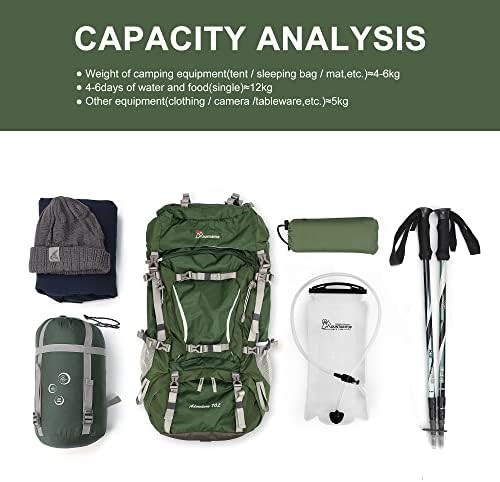 Large Capacity Internal Frame Backpacking Pack — photo 4