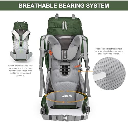 Large Capacity Internal Frame Backpacking Pack — photo 5