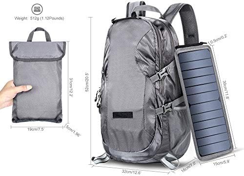 Foldable solar hiking daypack with power — photo 3