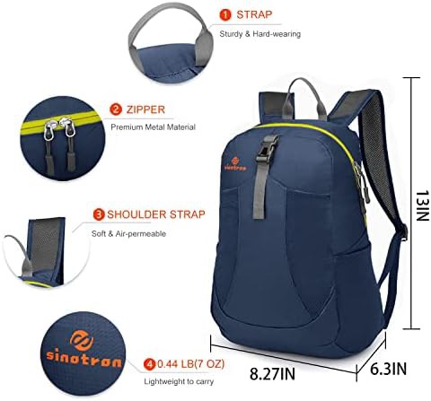 Dark Blue Packable Foldable Daypack — photo 2