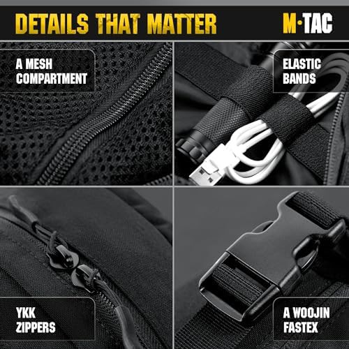 Black small tactical waist fanny pack — photo 5