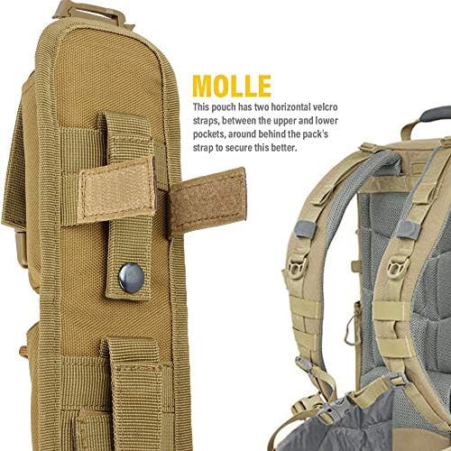 Khaki tactical molle accessory pouch 2-pack — photo 4