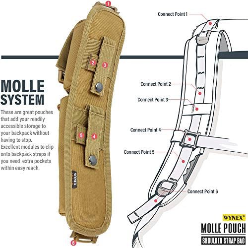 Khaki tactical molle accessory pouch 2-pack — photo 5