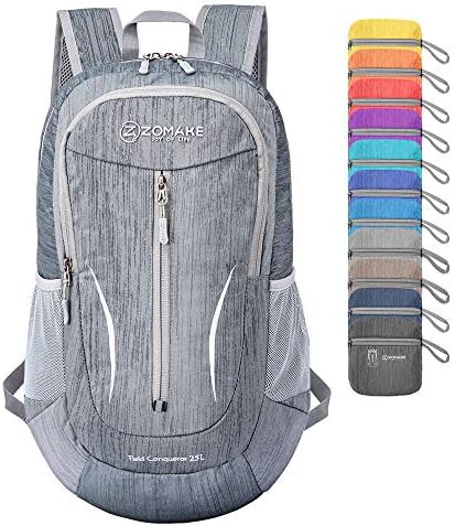 Light blue 25l ultra lightweight packable backpack