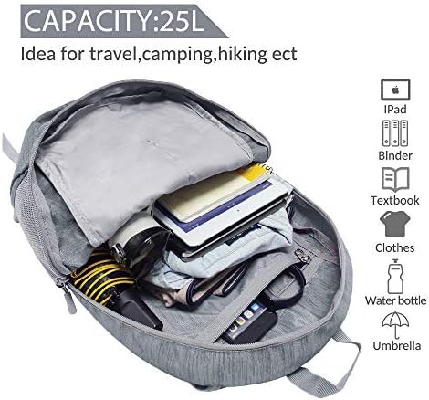 Light blue 25l ultra lightweight packable backpack — photo 3