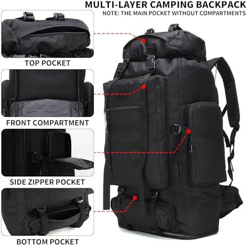 70L camping assault molle rucksack — photo 3
