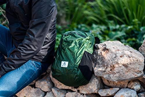 Army green packable hiking backpack 24L — photo 5