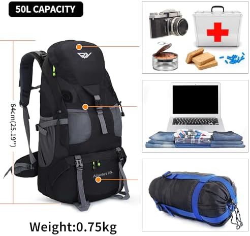 Ultralight Hiking Rucksack 50L for Outdoor — photo 3