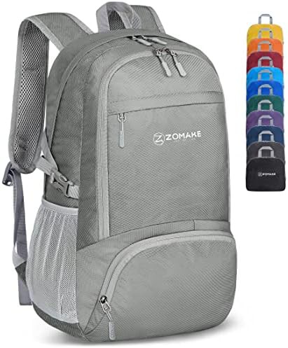 Silver grey 30L compact travel daypack