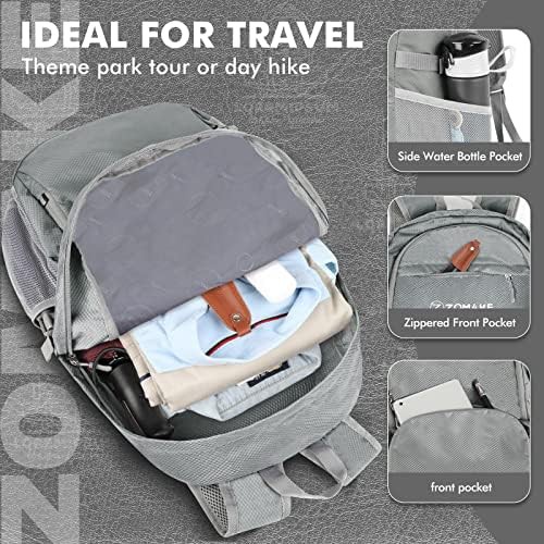 Silver grey 30L compact travel daypack — photo 4
