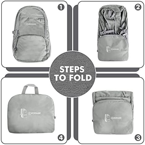Silver grey 30L compact travel daypack — photo 5