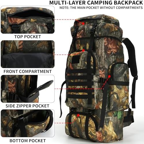 70L assault molle camping rucksack — photo 3
