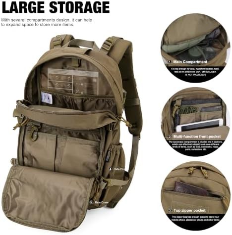 Small tactical backpack for biking and cycling — photo 5