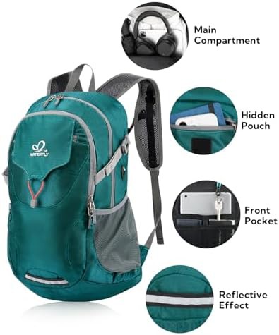 Green ultralight hiking daypack 30L — photo 3
