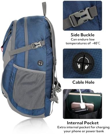 Blue ultralight hiking daypack 30L — photo 4