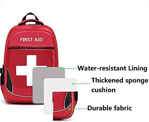 Red Emergency Trauma First Aid Bag — photo 4