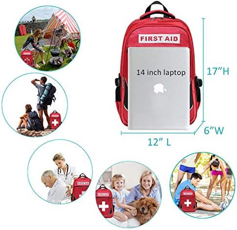 Red Emergency Trauma First Aid Bag — photo 5