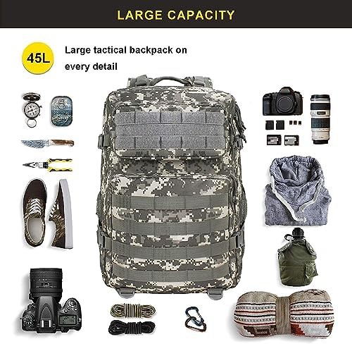 Camo tactical military camping rucksack — photo 5