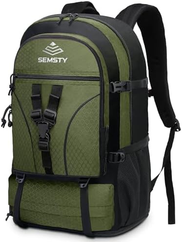 Blue Expandable 40L Camping Backpack