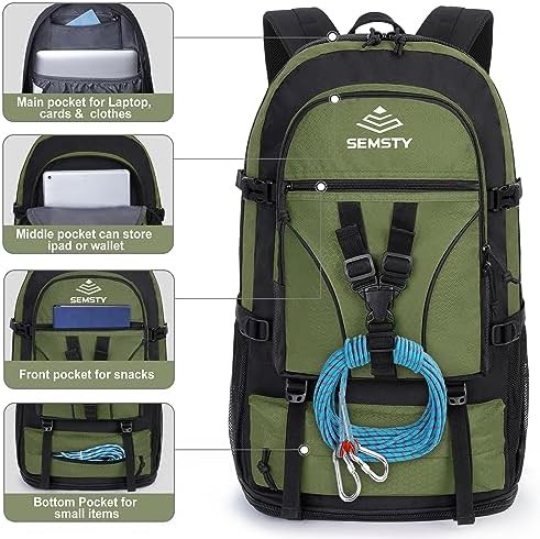 Blue Expandable 40L Camping Backpack — photo 3