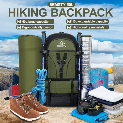Blue Expandable 40L Camping Backpack — photo 5