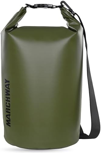 Army green waterproof dry bag 10l