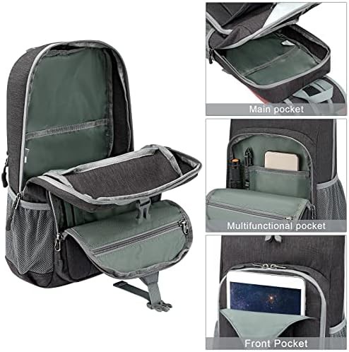 Dark grey waterproof hiking daypack 10l — photo 4
