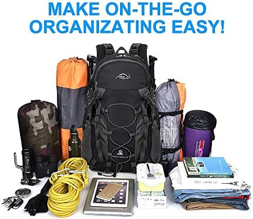 Black lightweight 35L daypack for hiking — photo 5