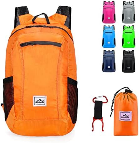 Orange ultralight 20L waterproof daypack