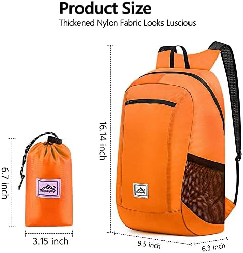 Orange ultralight 20L waterproof daypack — photo 3