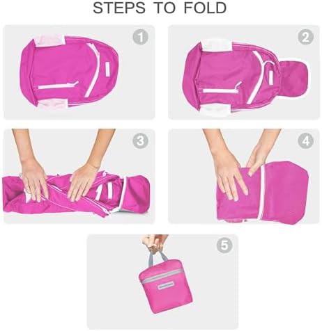 Fushia foldable waterproof hiking backpack 35l — photo 5